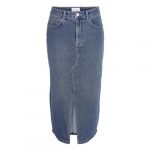 Noisy may Jupe mi-longue de - NMKath NW Slit Midi Skirt VI478BL NOOS - XS à XL - pour Femme - bleu