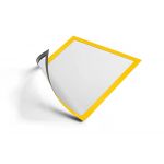 Durable Cadre d'affichage DURAFRAME MAGNETIC A4 - fixation magnétique - pour surfaces métalliques - 5 pièces - Jaune - 486904