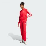 Adidas Survêtement Essentials 3-Stripes rouge blanc femme - L