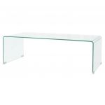 VidaXL Table basse 100 x 48 x 33 cm Verre tremp&eacute; Transparent