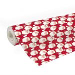 Clairefontaine 211957C - Une Bobine De Papier Cadeau - Papier Alliance 60g - Format : 50x0,70m - Motif : Père Noël - Emballage Cadeau, Idéal Pour Les Emballages Professionnels