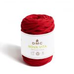 Dmc Fil coton recycl&eacute; Nova Vita - Macram&eacute;, Crochet, Tricot - Rouge - 250 g