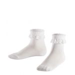Falke Chaussettes avec dentelle Blanc - Taille 6 Ans