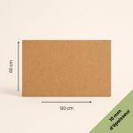 Plaque MDF brute 60x120 cm (600x1200 mm) - Épaisseur 10 mm - Découpe bois rectangulaire pour bricolage, déco, maquette, DIY