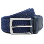 Suitable Ceinture tissée Marine Bleu Bleu foncé taille 95
