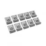 Agrafe-ecrou tole carrosserie (diam 5mm - larg 15mm - long 21mm) (sachet de 10 pieces) -p2r-