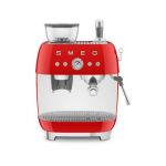 Smeg Expresso avec broyeur EGF03RDEU Machine à cafeé expresso combiné broyeur Rouge