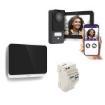 Philips Visiophone filaire et connecté 3K WelcomeEye Connect 3 avec écran supplémentaire et transformateur