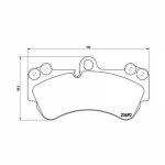 Brembo 4 plaquettes de frein P85069