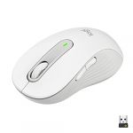 Logitech Souris Sans Fil Grande Taille Signature M650 L Silencieuse, Bluetooth- Blanc
