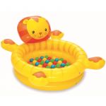 Bestway Piscine à balles gonflable Ball Pit Lion 111x98x61 cm - 50 balles inclues - Vinyl ultra résistant