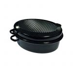 Kochstar K32711034 Daubière en acier émaillé 34cm noir slim