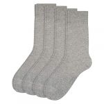 Camano 3642000 Chaussettes, Gris (Grey 0010), 43/46 (Lot de 4) Homme