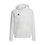Adidas Sweat à Capuche Entrada 22 - Blanc/Noir Enfant, pointure 128 cm - Blanc - Taille 128 cm