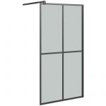 VidaXL &Eacute;cran de douche 100x195 cm Verre tremp&eacute; fonc&eacute;
