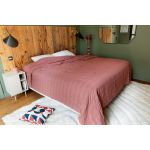 LINDER Dessus de lit rose 240x250cm