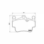 Brembo 4 plaquettes de frein P65014