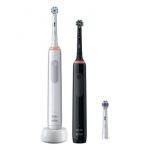 Oral-B Brosse à dents électrique Pro 3900 DUO - Noire Et Blanche