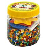 Hama Pot de 4000 perles à repasser avec 3 plaques