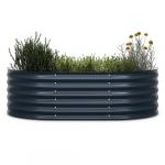 Blumfeldt Potager surélevé High Grow Extended en Acier galvanisé - Idéal pour Jardin, Protection Contre la Rouille et Le Gel, Montage Facile, 150 x 60 x 43 cm, résistant aux intempéries