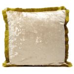 Kare Design Coussin &agrave; franges Cannes beige
