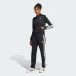 Adidas Survêtement Essentials 3-Stripes noir blanc femme - L