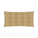 Lumaland voile d'ombrage cordes de fixation incluses, 100% HDPE avec le filtre UV de protection 2x4 sable