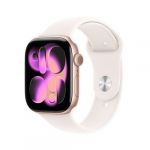 Apple Montre connect&eacute;e WATCH 46mm Alu Or Rose Serie 11 M/L