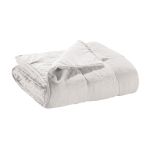 Vivaraise Chemin de lit stonewashed Zeff en lin craie 90 x 240