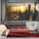 Komar Papier peint Coruscant La Revanche des Sith Star Wars (368 x 254 cm)