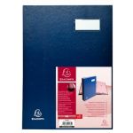 Exacompta 24185E - Parapheur DIRECTION, 18 compartiments, couverture plastifi&eacute;e, coloris bleu