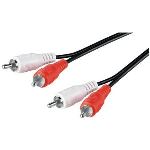 Wentronic 50028 - C&acirc;ble audio video 2 x RCA plug vers 2 x RCA plug 1.5 m