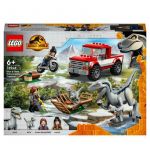 Lego 76946 Jurassic World La Capture des V&eacute;lociraptors Beta et Blue, Jouet de Dinosaures et Minifigurines de Gardiens