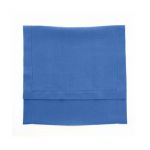 Alexandre Turpault Chemin de table uni en lin, Florence, Made in France Bleu