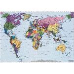 Fotobehang Papier peint photos "Carte du monde" (207 x 188 cm)