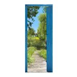 Plage Sticker Adh&eacute;sif de porte Ondoor - Hortillonnages - 204 x 83 cm