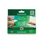 Sennelier Coffret La Petite Aquarelle "Mains Libres", 12 couleus