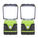 Lanterne Camping LED - LIGHTING EVER - Mod&egrave;le Puissant 1000lm - 4 Modes - Eclairage Etanche - Vert