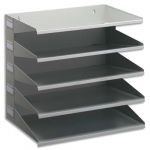 Durable Trieur en métal - 5 compartiments - Dimensions : L 33 x H 36 x P 25 cm