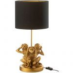 Lampe &agrave; Poser Design "Singe R&eacute;sine" 53cm Or Prix