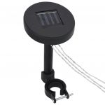 VidaXL Guirlande lumineuse avec panneau solaire pour belvédère