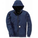 Carhartt Sweat à capuche zippé bleu WINDFIGHTER SWEATSHIRT - Taille XL