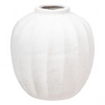Vase boule céramique blanc Amia