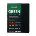 Rhodia 119914C - Cahier Greenbook 100 % Recyclé et Recyclable - Noir - A4+ - Ligné - 160 pages Perforation 4 Trous - Papier Clairefontaine Recyclé 90g Fsc - Couverture Polypro
