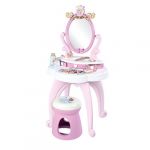Smoby Jeu de coiffure Coiffeuse Disney Princess 2 en 1 avec tabouret