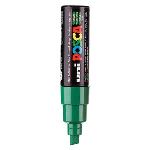 Uni Ball Marqueur permanent encre vert pointe largue biseaut&eacute;e