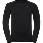 Odlo Performance Warm Eco Haut Manches Longues Col Ras-Du-Cou Homme, black/new graphite grey XXL Hauts thermiques ski
