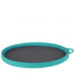 Lifeventure Silicon Ellipse Plaque flexible pliable et portable pour camping, voyage et extérieur Bleu sarcelle