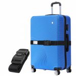 VERTICAL STUDIO "Malm&ouml;" 28" Valise bleu avec sangle de bagage GRATUITE