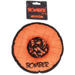 Zeus Jouet disque Bomber en nylon 20 cm - Orange et noir - Pour chien